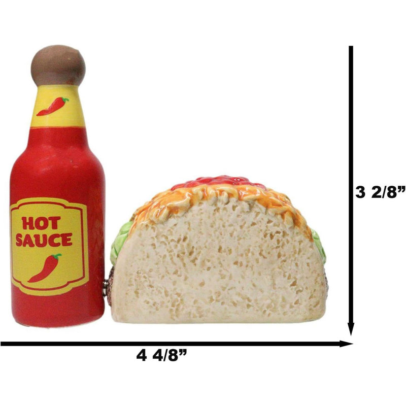Ensemble de poivrières en céramique et poivre sel Taco
