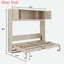 Lit escamotable avec 2 armoires de rangement et tablette ouverte Murphy-1683080106