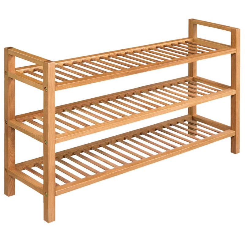 15 Pair Solid Wood Flip Down Shoe Storage