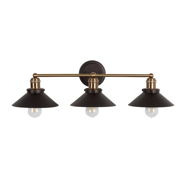 Éclairage pour meuble-lavabo en métal Bagatelle, Bronze huilé / laiton doré, 3