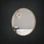 Miroir rond 24 po en aluminium brossé Brio-383557285-383557280