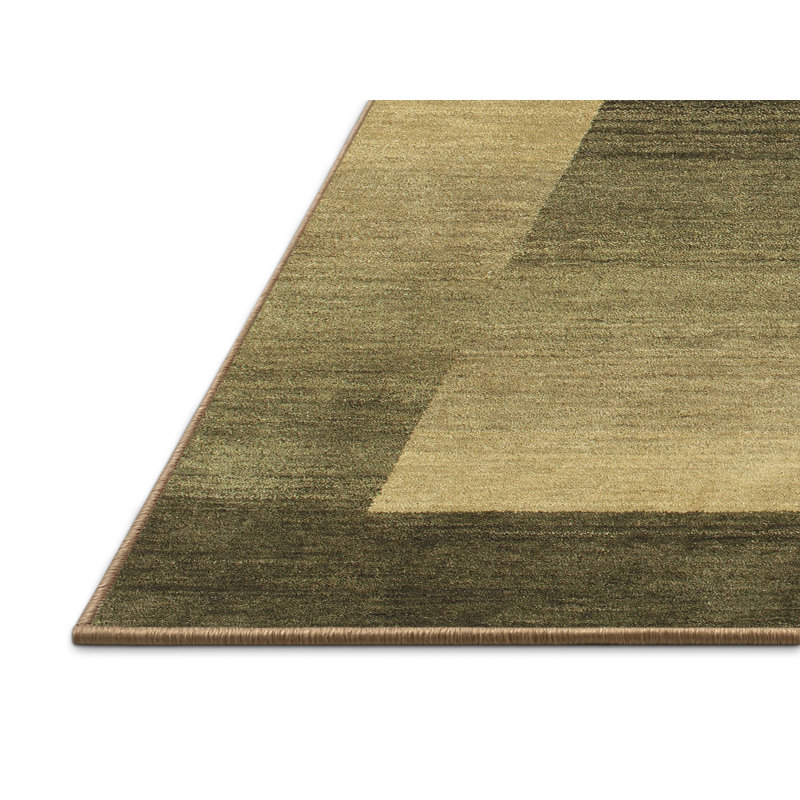 Tapis contemporain noir / beige, Rectangle 5 pi x 7 pi