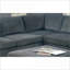 Canapé modulaire en coin de coin, salon contemporain gris anthracite chenille | Gris | Chenille
