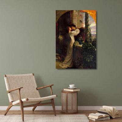 "Romeo and Juliet" by  Frank Dicksee - Gallery Wrap Canvas Wall Art
