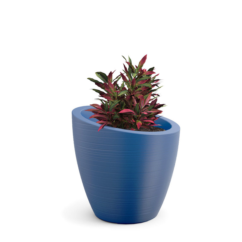 Jardinière en plastique Marazzi, Bleu Neptune, H 20 po x l 20 po x P 20 po