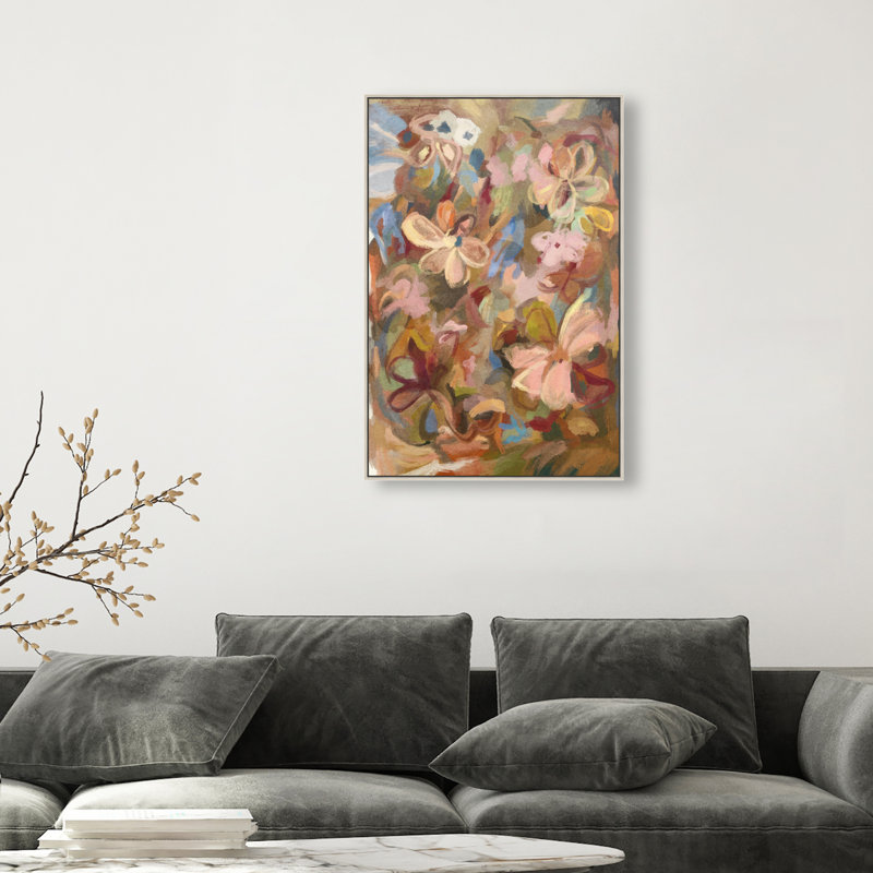 Moving Eden II Print by Oliver Gal, 46"H x 31"W, Silver Floater Frame