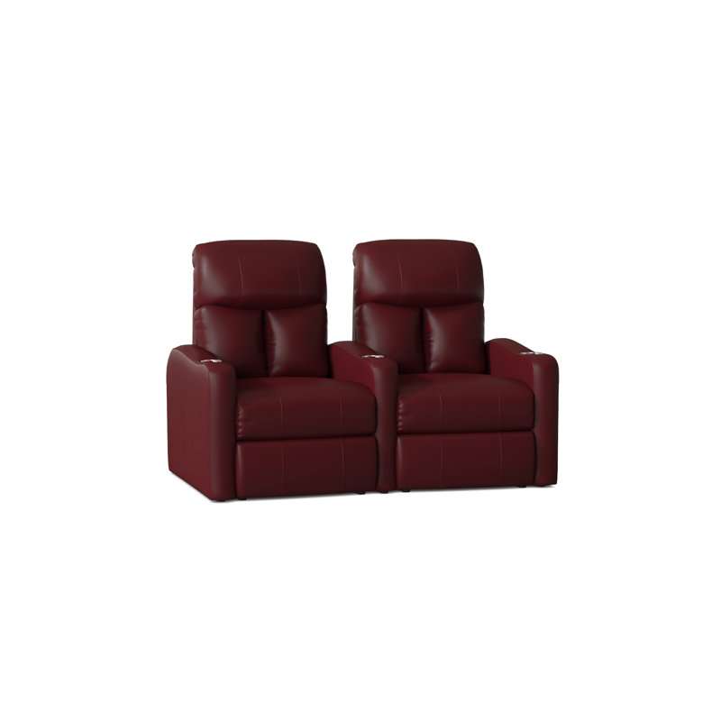 Causeuse de cinéma maison (rangée de 2), Manuel, Sangria Smartsuede