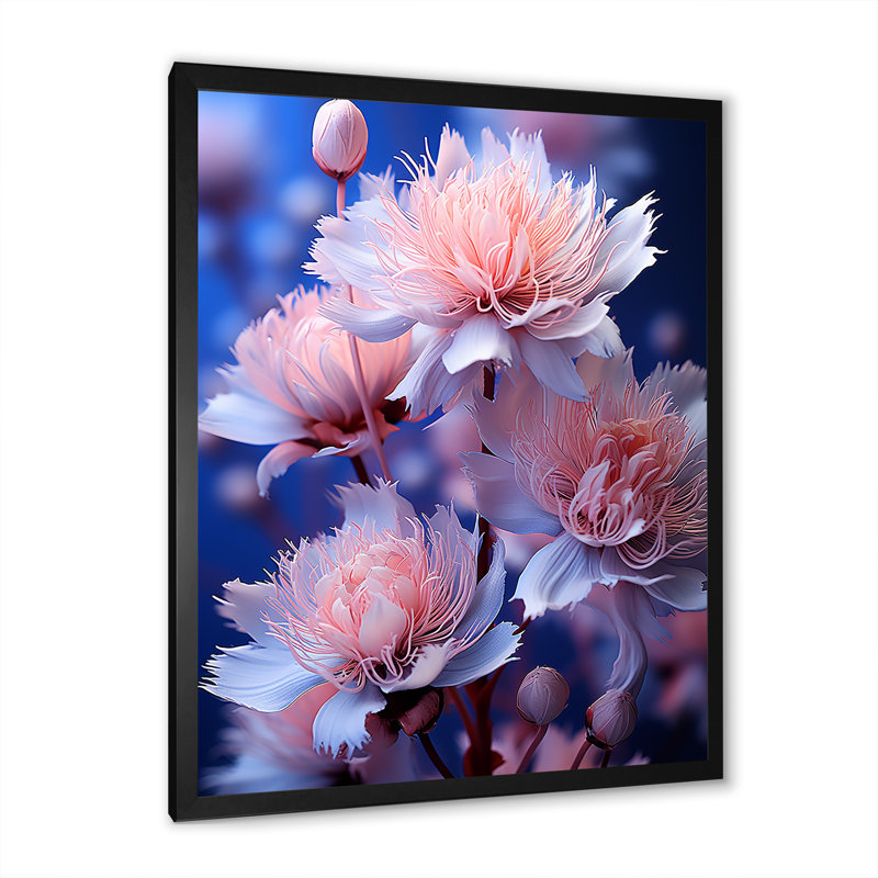 «Dreamy Mauve», impression sur toile, H 20 po x l 12 po x P 1 po, Cadre simple noir