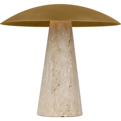 Aegis Medium Travertine Table Lamp