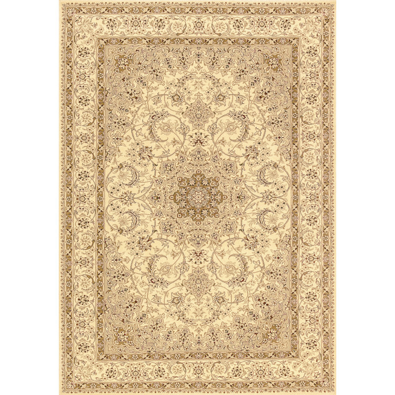 Tapis oriental ivoire Willett Atterbury Duncaster, Rectangle 2 pi x 3 pi 6 po