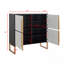 Armoire de rangement 42 po à 4 portes et 4 poignées