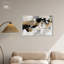 Winter Night Canvas Modern Black White Abstract Wall Art by Art Remedy-104433781-104433776