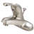 Kingston Brass Wyndham Single-Handle 3-Hole Deck Mount 4" Centerset Bathroom Faucet with Brass Pop-Up-1317790867-1317790865
