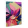 Darrie Floral Block Colour - Wrapped Canvas Print