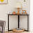 Janautica Industrial Triangle Corner End Table, Space-Saving Side Table with Metal Frame, Compact Accent Table for Small Spaces, Ideal for Laptop, Living Room & Bedroom-22167126