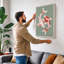 Koi Harmony Modern - Wrapped Canvas-514275839-514275837