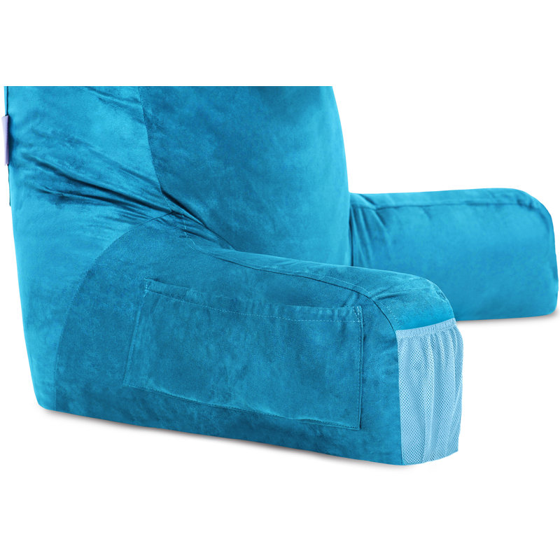 Housse et insert de coussin de lecture et de repos extérieur, Bleu rodéo