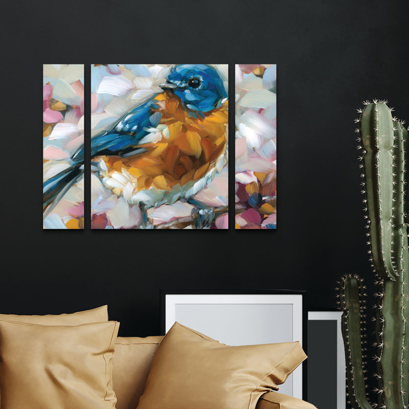 Ensemble de 3 panneaux d'art mural - Sweet Melody par Andrea Lavery, pour une décoration de salon, de chambre à coucher ou de bureau 