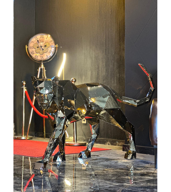 Statue Panther V2 - Chromium - XL, XL, Silver