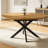 43"-59" Extendable Round Dining Table for 4-6, Mid Century Modern Wooden Kitchen Table with Removable Leaves Space Saving