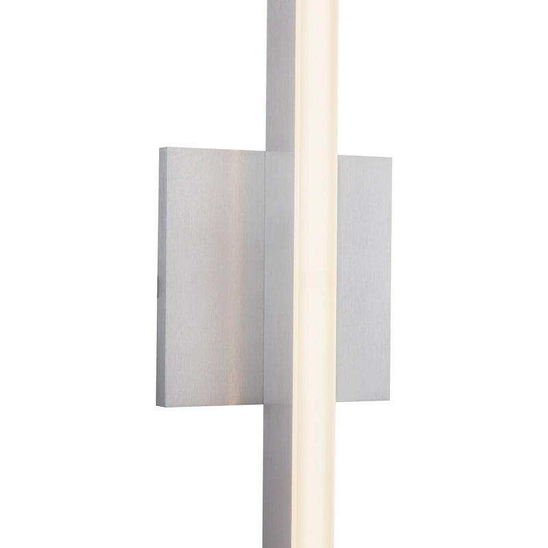 Vega 1 - Light LED Wallchiere, 37" H x 4.75" W x 1.75" D, Brushed Nickel