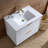 Tomara 29.92'' Wall Mounted Single Bathroom Vanity with Ceramic Top