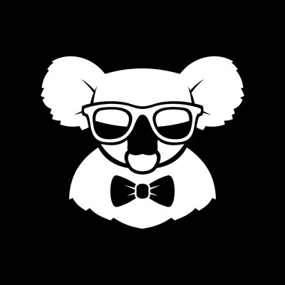 Hipster Cute Koala by In8finity - Wrapped Canvas Print