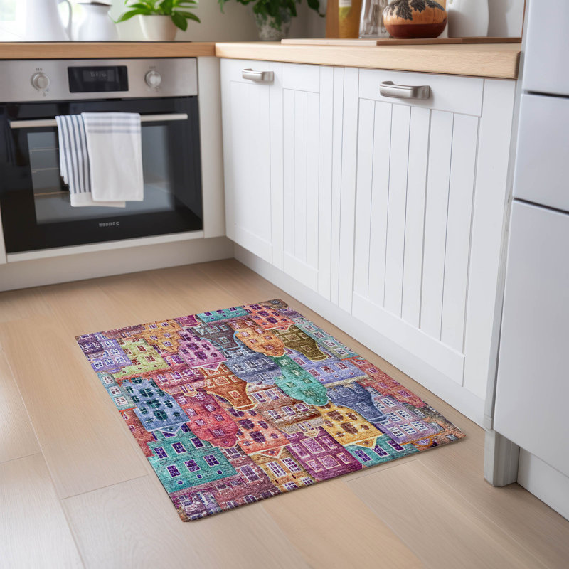 Altair Washable Abstract Indoor / Outdoor Rug, Rectangle 1'8" x 2'6"