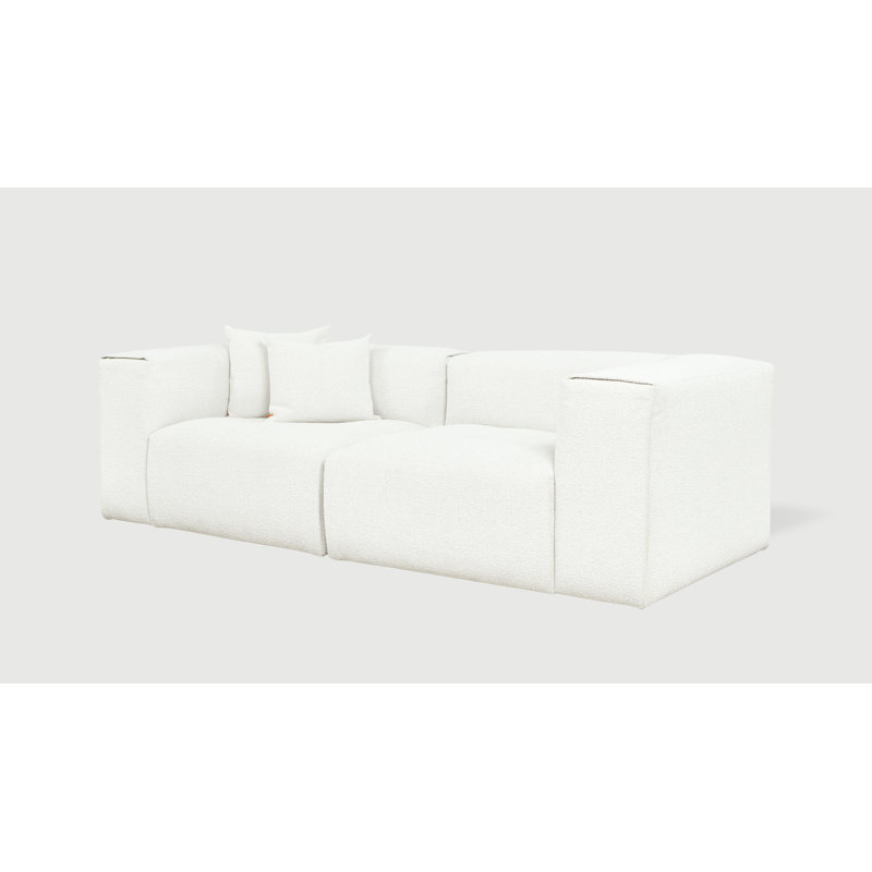 Canapé modulaire 2 pièces Nest, Os, H 28,5 po x l 96 po x P 41 po, 2
