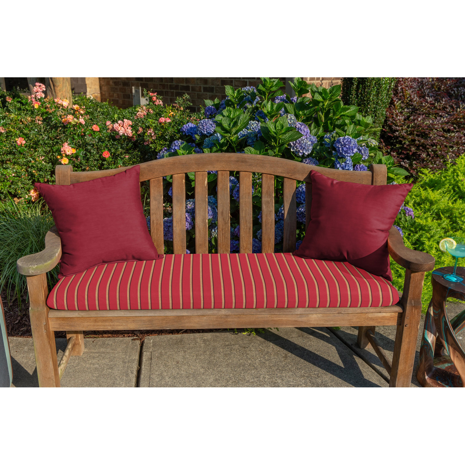 Sunbrella® Throw Pillow, 15"H x 15"W, Milano Cobalt Sunbrella®