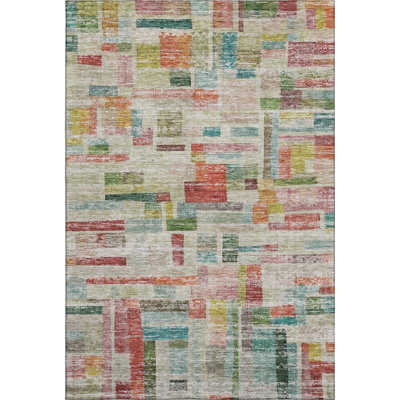 Premium Machine Washable Katelyn AMF1090 Stripes Rug