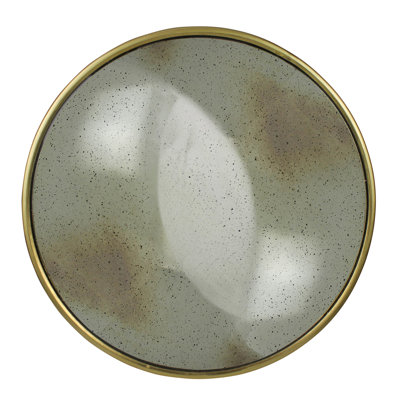 Convex Mirror, Brass - Med
