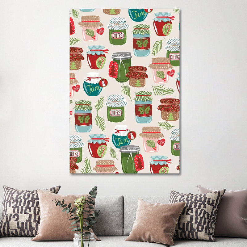 Festive Farmers Market III by Arrolynn Weiderhold - Wrapped Canvas Print