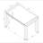 66"W Rectangular Faux Marble Top Dining Table In Finish-269343512