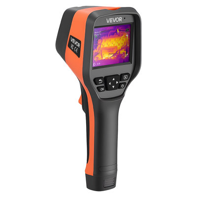 Caméra thermique, résolution IR de 256 x 192, caméra thermique portative avec caméra visuelle 2MP, imageur infrarouge à fréquence de rafraîchissement de 25 Hz avec écran tactile de 3,5 pouces, de 4 ° F à 1022 ° F, prise en charge WIFI