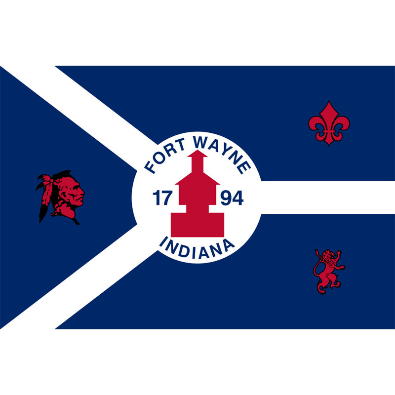 Fort Wayne, Indiana, H 12 po x l 18 po