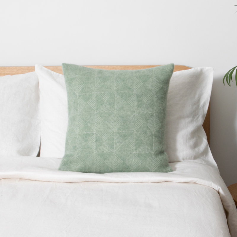 Square Cushion, Green
