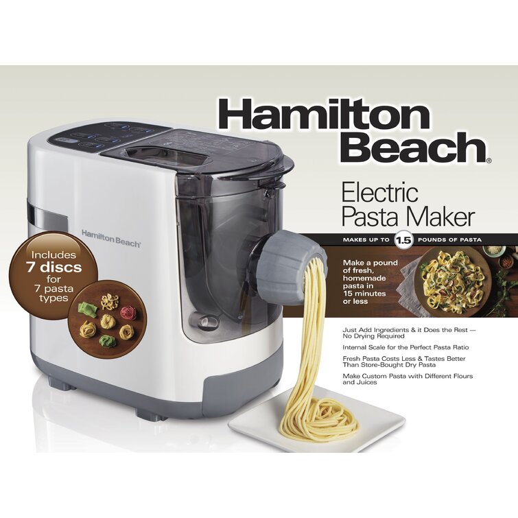 Creamy Shrimp Pasta With Hamilton Beach Electric Pasta Maker – Rookie With  A Cookie