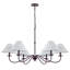 Lustre DEL en métal de style bougie articulée à 6 lumières Phoebe-1897822234
