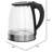 Electric Kettle, 1.8L Borosilicate Glass Tea Kettle With LED Light, Auto Shut-Off And Boil-Dry Protection Cordless Kettle Fast Boiling