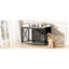 Style chenil pour chien gris - grande cage en bois pour chiens de taille moyenne, table de bout intérieure avec rangement et rangement coulissant pour meubles exclusifs, porte, convient aux chiens-1826206913