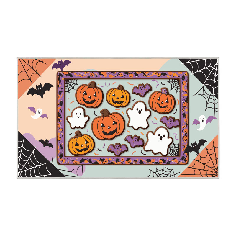 Tapis de Noël lavable The Holiday Aisle®, Rectangulaire 2 pi x 3 pi