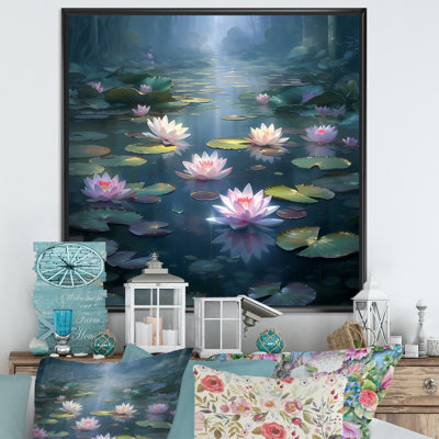 " Magical Lotus Lily Pad Pond I "