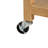 Indoor Multifunctional Natural Bamboo Bar Cart with Locking Wheels, Drawers, and Open Shelves - Ideal for Kitchen, Dining, and Entertaining