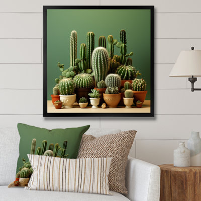 Cactus Jade Juxtaposition I - Cactus, reproduction d'art sur toile