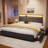 Antioch Upholstered Bed Frame with 2 Storage Drawers, Modern Platform Bed with Charging Station & LED Light, No Spring Box Needed-1242796909-1252420687