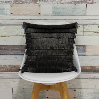 Flicker Graphite Square Cushion