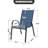 Patio 4-piece PVC-coated polyester Dining Chairs With Armrests And Stackable Design-471438934
