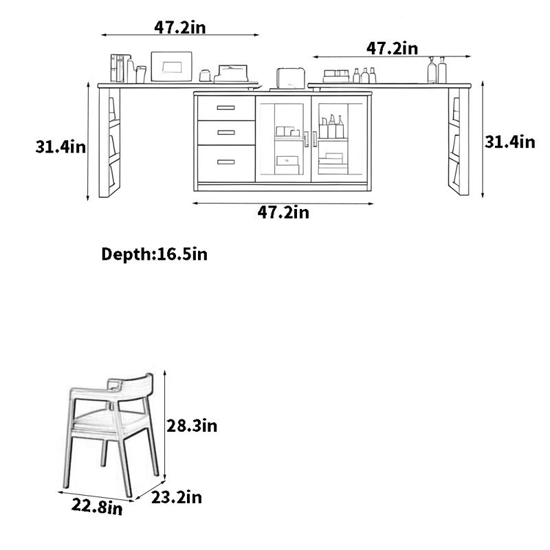 Commode de chambre à coucher lumineuse de luxe