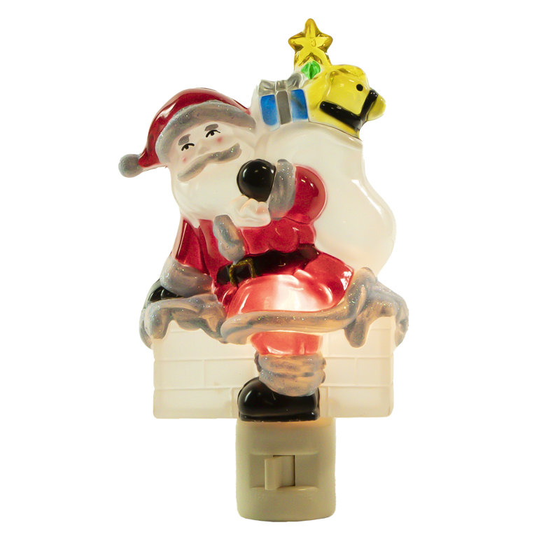 Veilleuse de Noël givrée 6,25 po